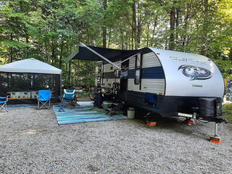 Spacious campsites with real privacy