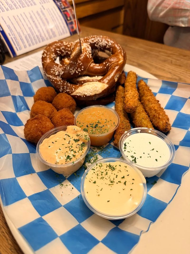 Start with the pretzel and shareable favorites Start with the pretzel and shareable favorites