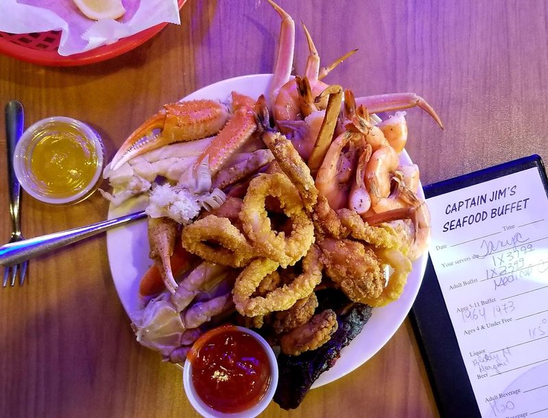 The Buffet Is Packed With Crab Legs, Fried Seafood, and Southern Favorites