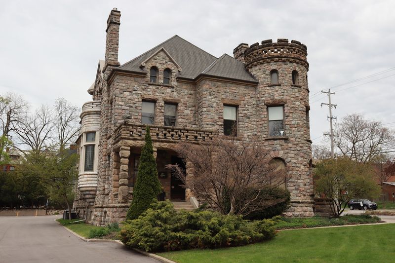 The Castle / Fox House Historical Marker, Grand Rapids