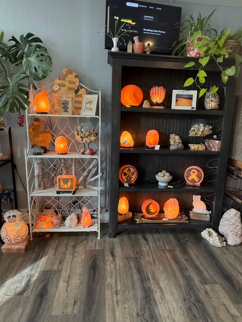 The Salt Lamps and Retail Items On Site The Salt Lamps and Retail Items On Site
