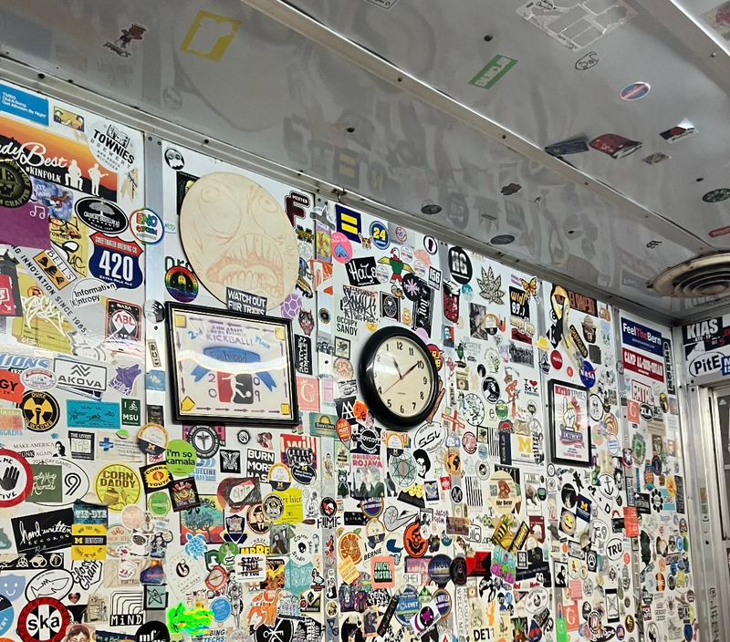 The Sticker-Covered Walls That Tell Ann Arbor's Story