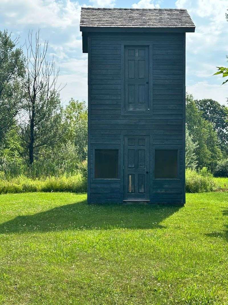 The Two-Story Outhouse, Cedar Lake The Two-Story Outhouse, Cedar Lake