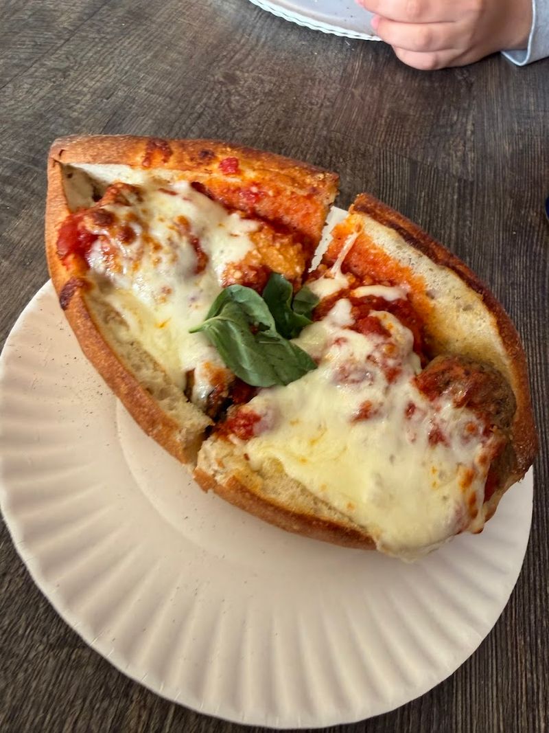 The bread that keeps this saucy sandwich from falling apart
