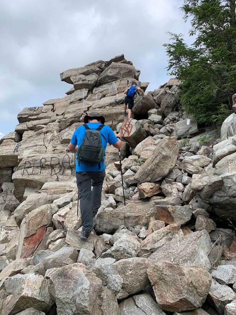 The first warning sign is the climb
