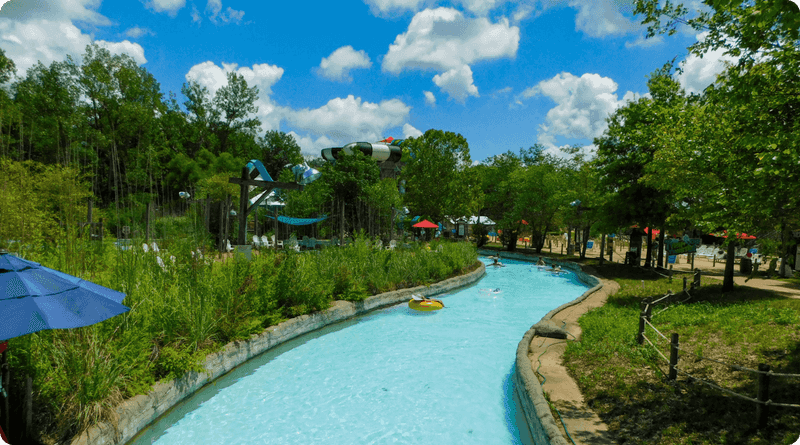 The lazy river can be relaxing when it is open The lazy river can be relaxing when it is open