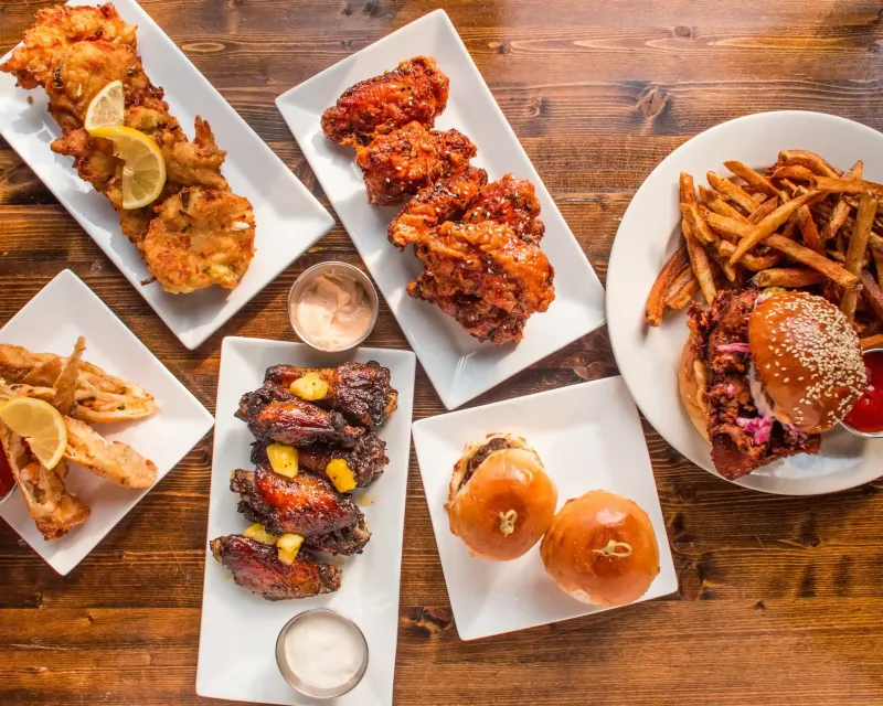 The menu is broad, casual, and built for sharing favorites The menu is broad, casual, and built for sharing favorites