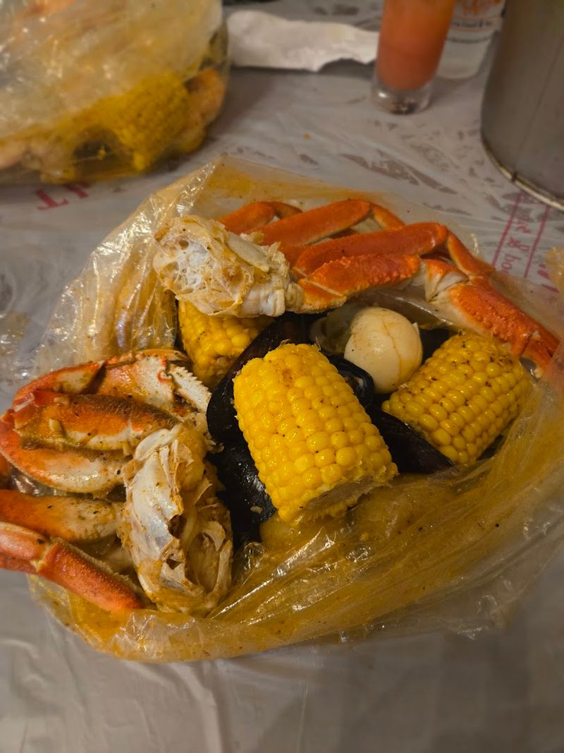 The seafood boil that lands on your table in a hot messy bag The seafood boil that lands on your table in a hot messy bag