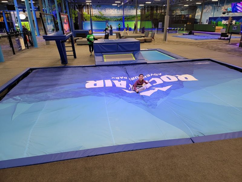 Trampolines Ropes And Zip Lines Turn The Floor Into A Full Body Challenge