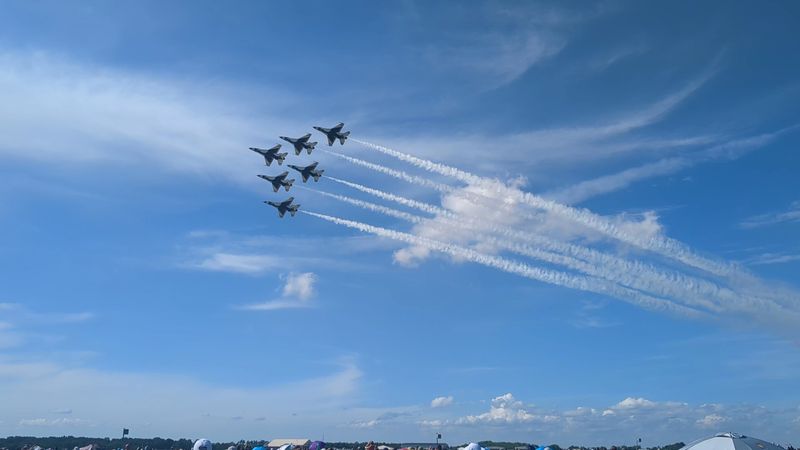 U.S. Air Force Thunderbirds Roaring Overhead