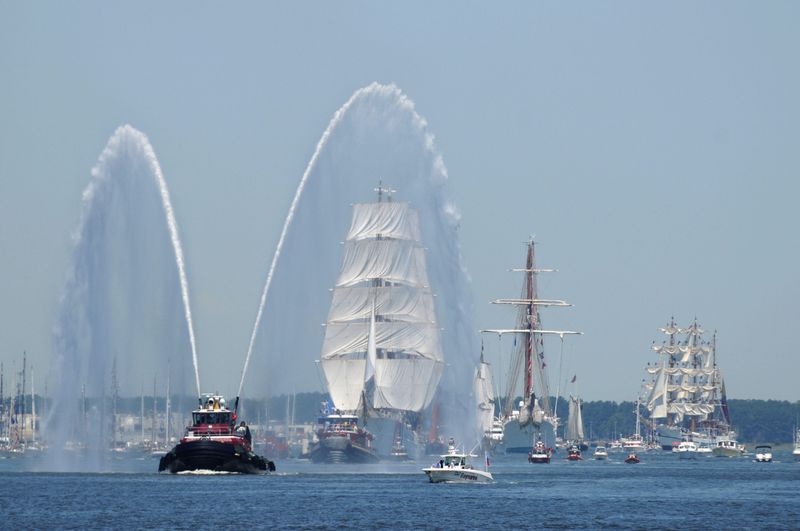 Watch the Sail4th 250 tall ships in the Port of New York and New Jersey