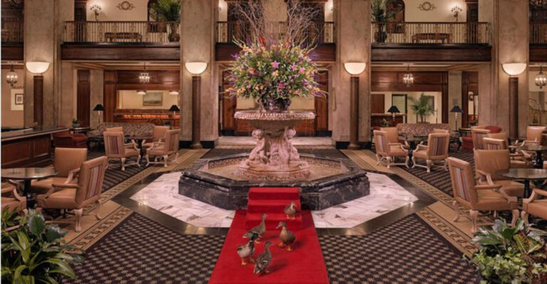 Five Ducks Live Like Royalty At This One-Of-A-Kind Memphis, Tennessee Hotel