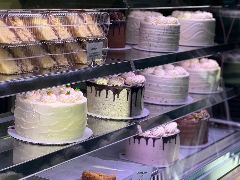 A bakery case that makes choosing feel impossible