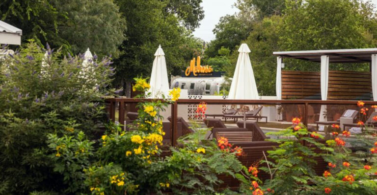 This Adults-Only Texas River Getaway Feels Like Palm Springs — With Cabins Under $180 a Night