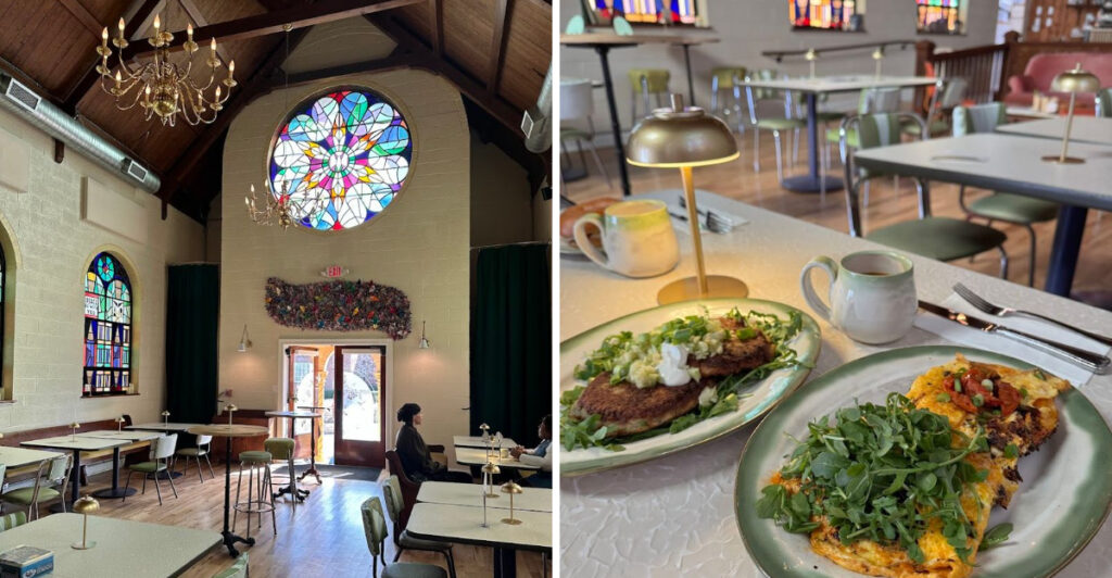 This Former North Carolina Church Has Been Reimagined as a Charming All-Day Café