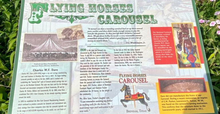 This Old-Fashioned Texas Carousel Still Gives $1 Rides Full Of Childhood Joy