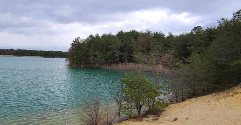 This Quiet New Jersey Nature Preserve Is Hiding Some Seriously Strange Blue Water