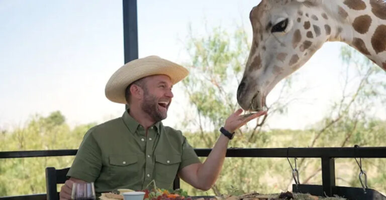 This Texas Wildlife Sanctuary Airbnb Lets You Glamp With Giraffes