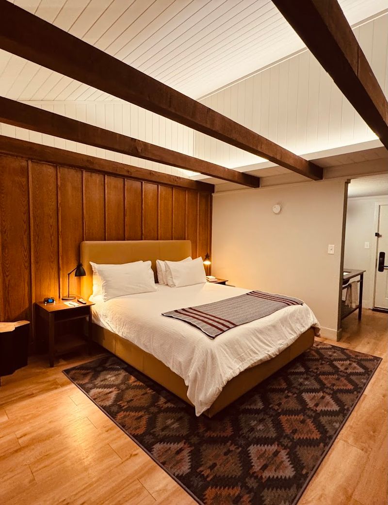 Rooms mix rustic touches with modern comfort Rooms mix rustic touches with modern comfort