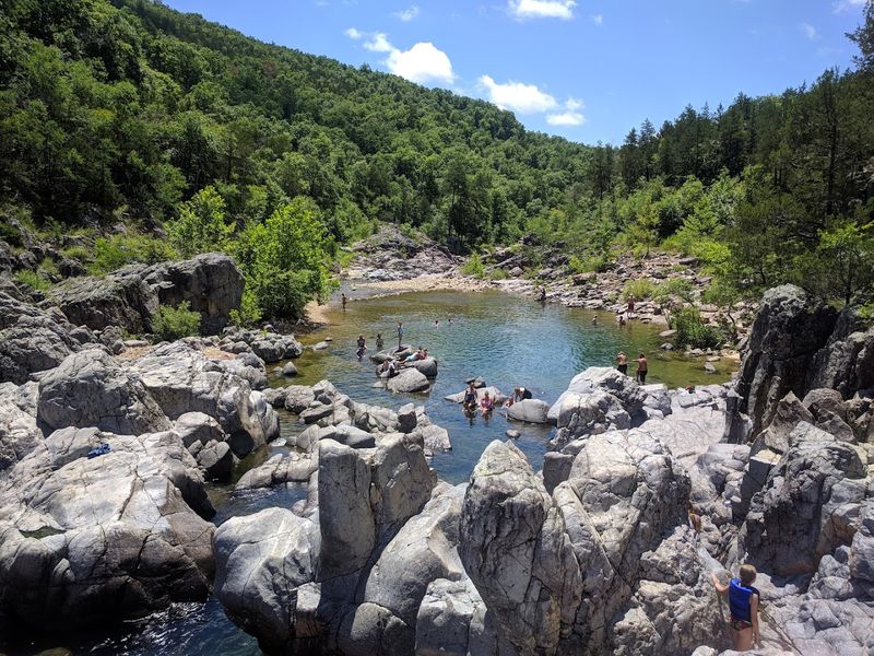 Where the Black River turns into a stone waterpark Where the Black River turns into a stone waterpark