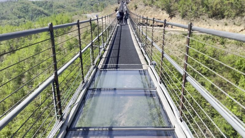 Walking Across North America's Longest Pedestrian Suspension Bridge