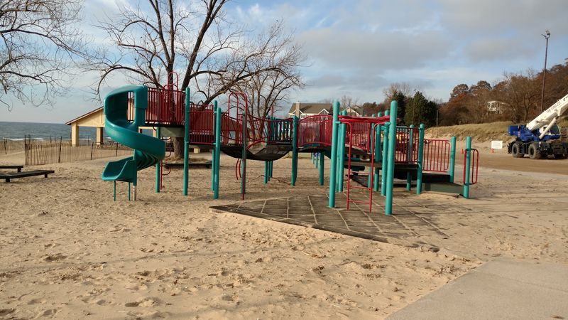 A Playground Positioned Right Where Parents Need It