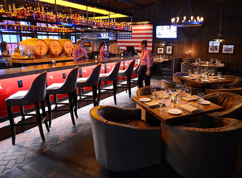 A bourbon bar that completes the mood A bourbon bar that completes the mood