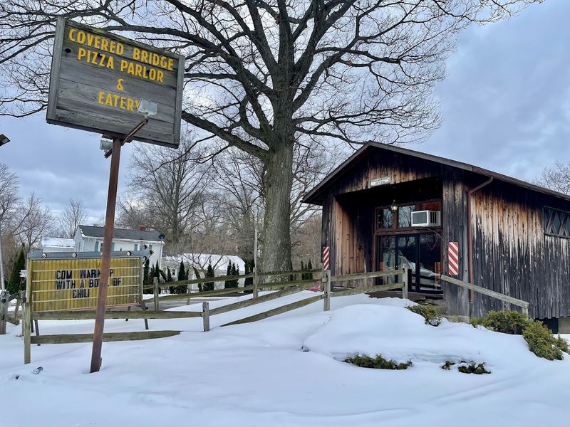 A popular stop on the covered bridge trail