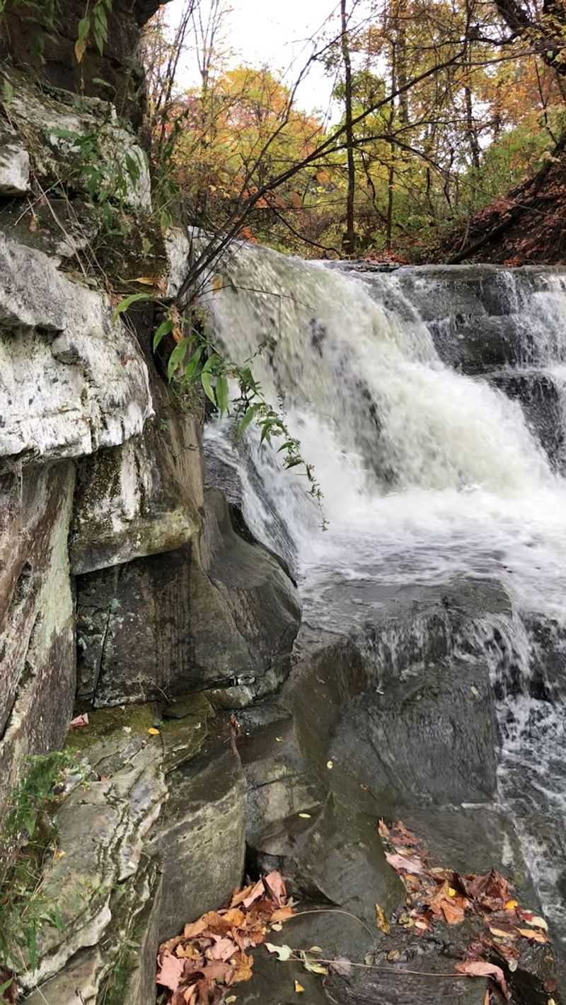 A waterfall adds an unexpected highlight A waterfall adds an unexpected highlight