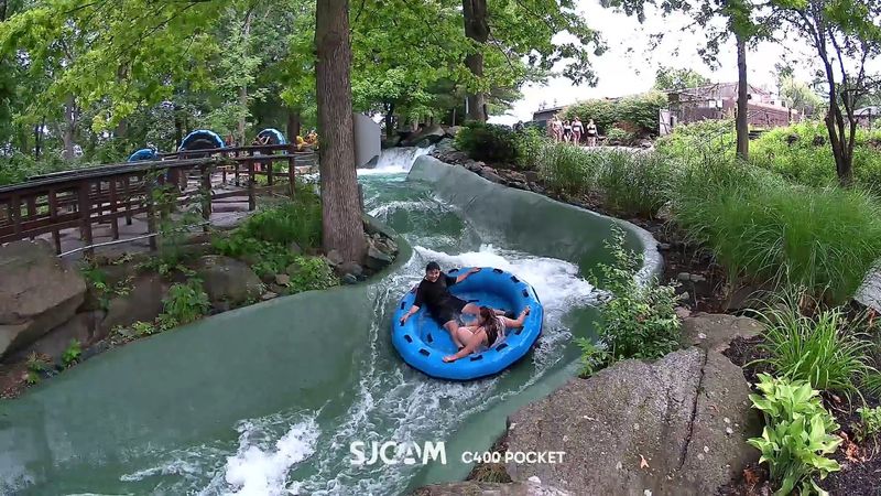 An 800-Foot Lazy River Winds Through the Mountain Landscape An 800-Foot Lazy River Winds Through the Mountain Landscape