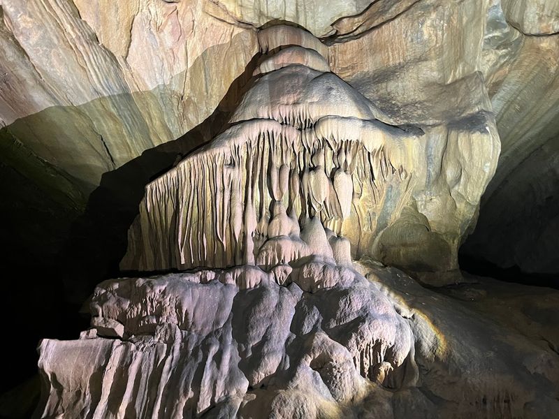Ancient limestone shaped over millions of years