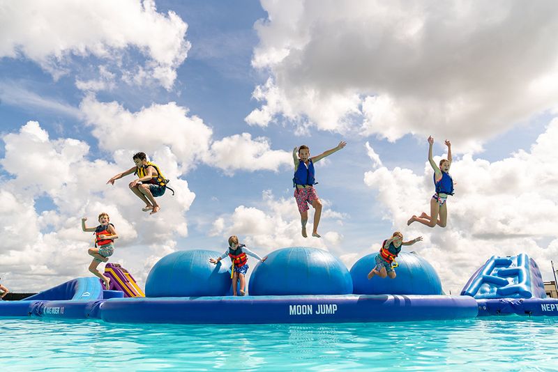 Aqua Obstacle Course That Tests Your Balance Aqua Obstacle Course That Tests Your Balance