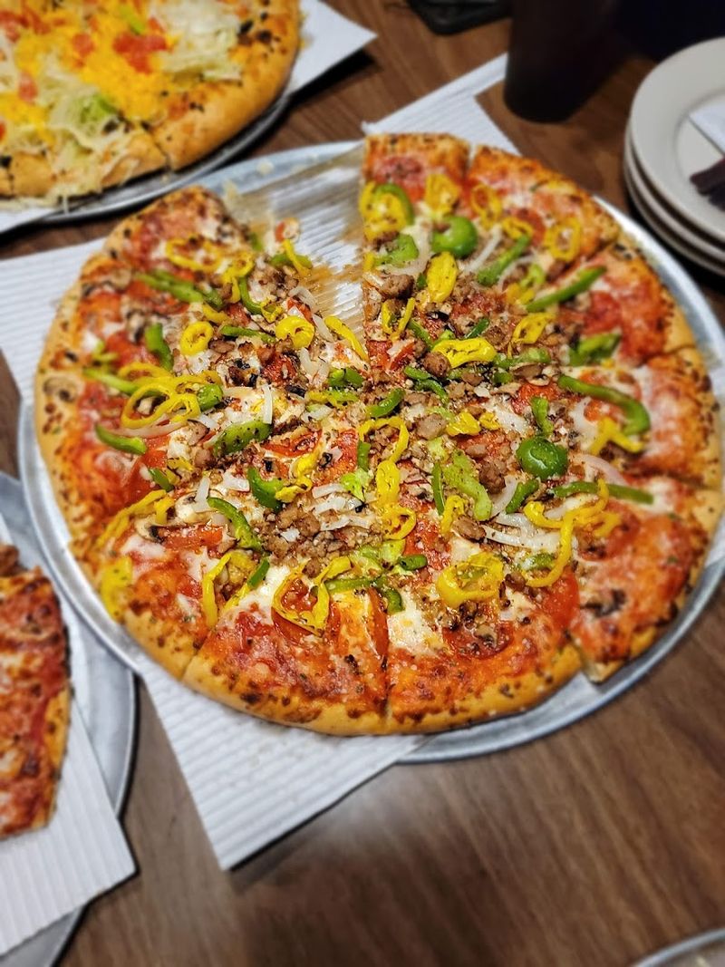 Bold sauce and loaded toppings give every slice personality Bold sauce and loaded toppings give every slice personality