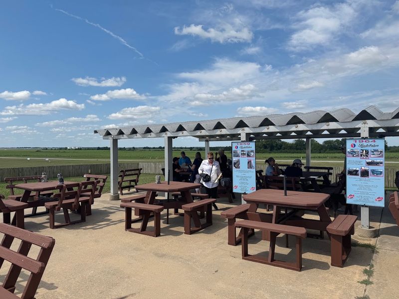 Breakfast comes with a front-row airstrip view