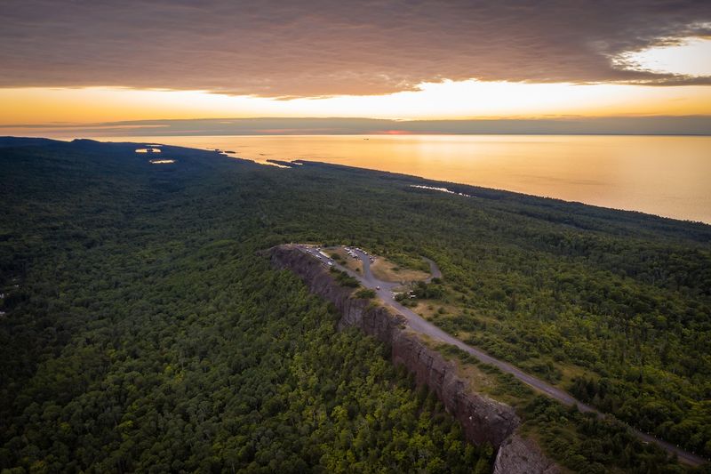 Brockway Mountain Drive and the View That Stops Traffic