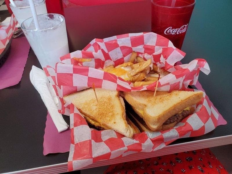 Burgers, Reubens, milkshakes, and bakery treats keep the menu firmly old school
