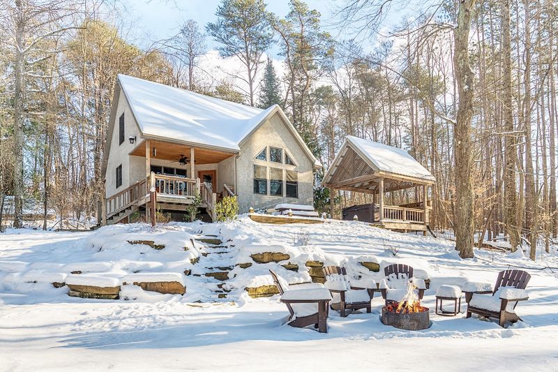 Cabins designed for comfort, romance, and staying in