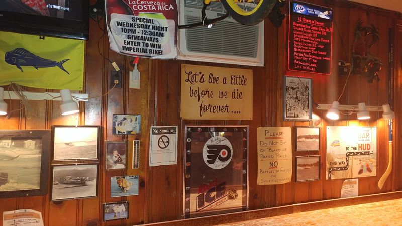 Cold drinks wood paneling and zero interest in looking trendy