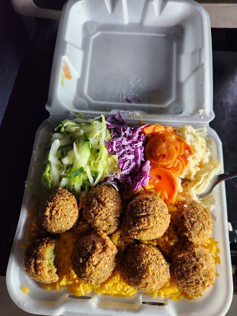 Freshly fried falafel delivers a crisp shell and soft herb-packed center