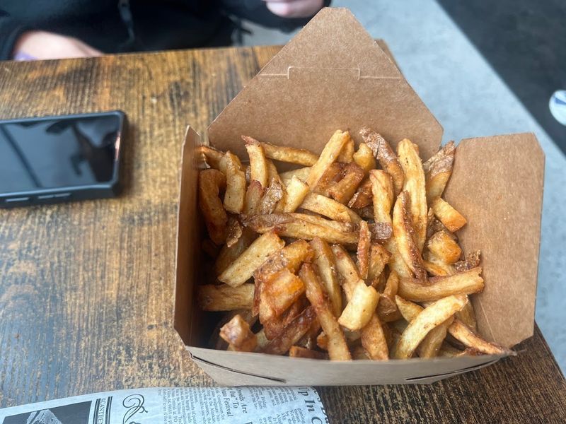 Fries that refuse to stay in the background Fries that refuse to stay in the background