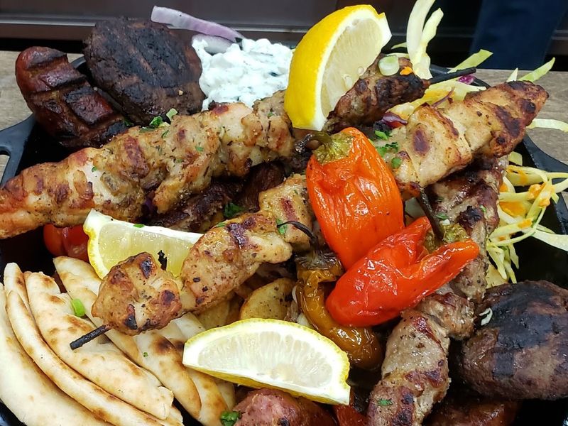 Generous Greek Grill Platters Turn Dinner Into a Full-Blown Feast Generous Greek Grill Platters Turn Dinner Into a Full-Blown Feast