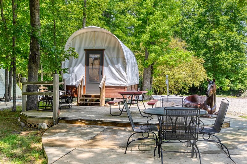 Sleep Like A Pioneer In An Authentic Covered Wagon Sleep Like A Pioneer In An Authentic Covered Wagon