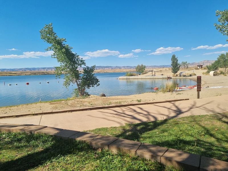 Lakeview Swim Beach at Highline Lake State Park (Loma)