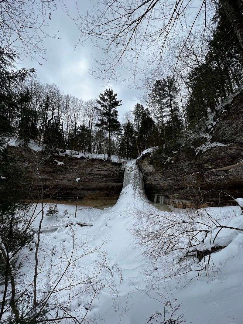 Michigan's Upper Peninsula in Winter: When the Falls Freeze Solid