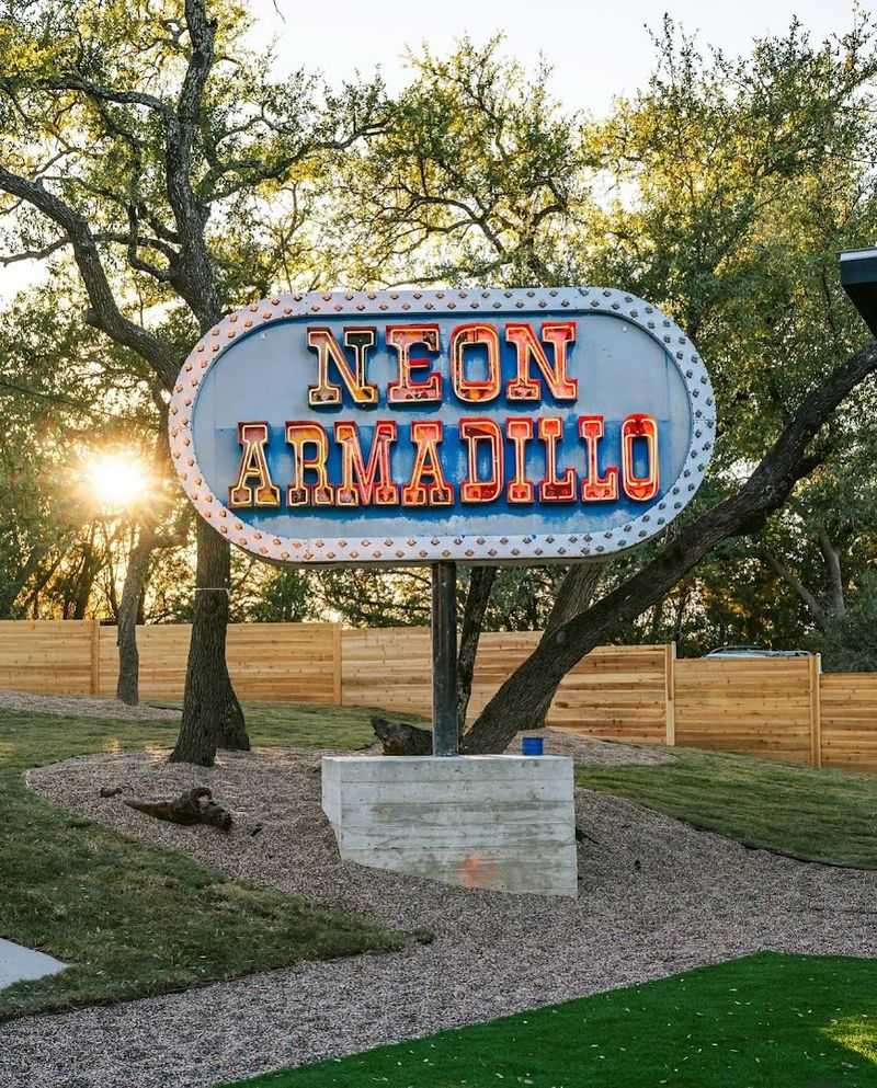 Neon Armadillo (Wimberley)
