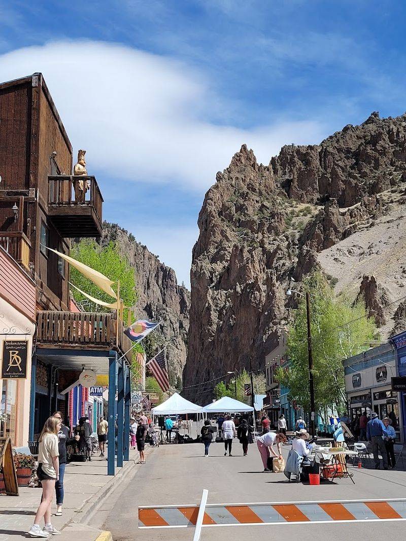 A Main Street Framed by Cliffs A Main Street Framed by Cliffs
