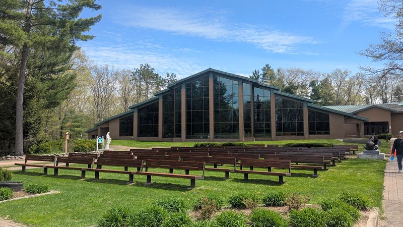 Outdoor Mass Under an Open Sky and a Giant Cross Outdoor Mass Under an Open Sky and a Giant Cross