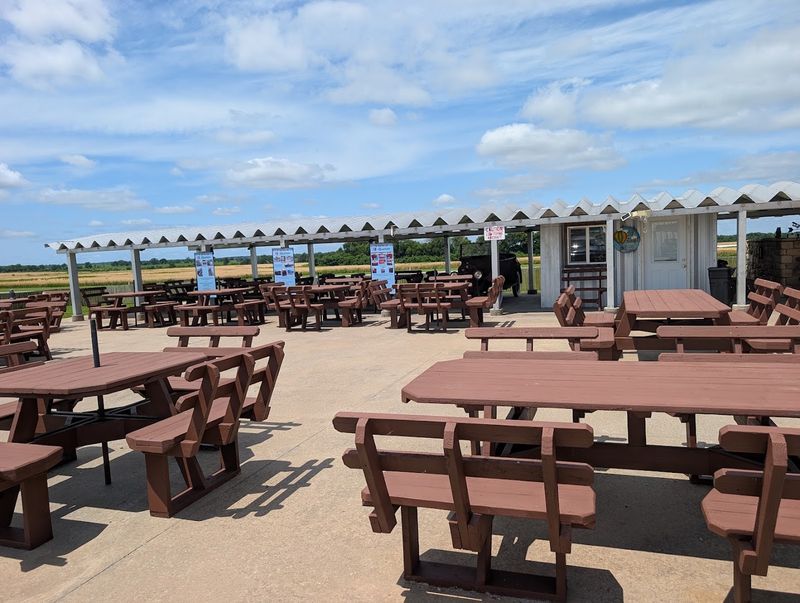 Outdoor seating adds even more of the view