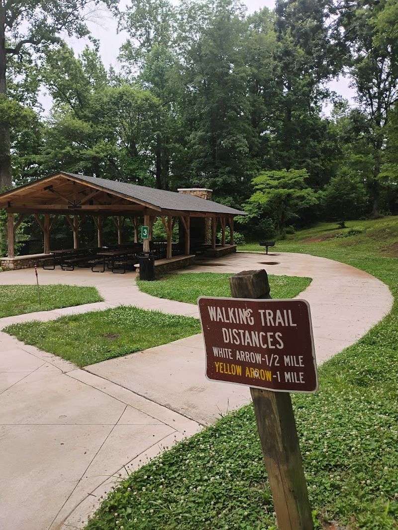 Picnic shelters, swings, and family basics are covered Picnic shelters, swings, and family basics are covered
