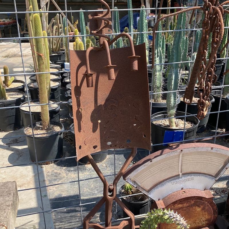 Quirky Metal Art Scattered Throughout
